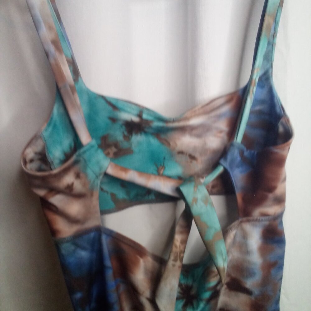 Mika Tank Top L Strappy Yoga Athletic Active Colorful - Picture 4 of 16